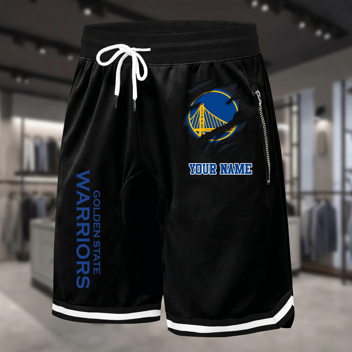 PREMIUM NBA X GSW Summer Fitness Breathable Basketball Shorts  NDT NTN 300526
