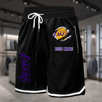 PREMIUM NBA X LAL Summer Fitness Breathable Basketball Shorts  NDT NTN 300526