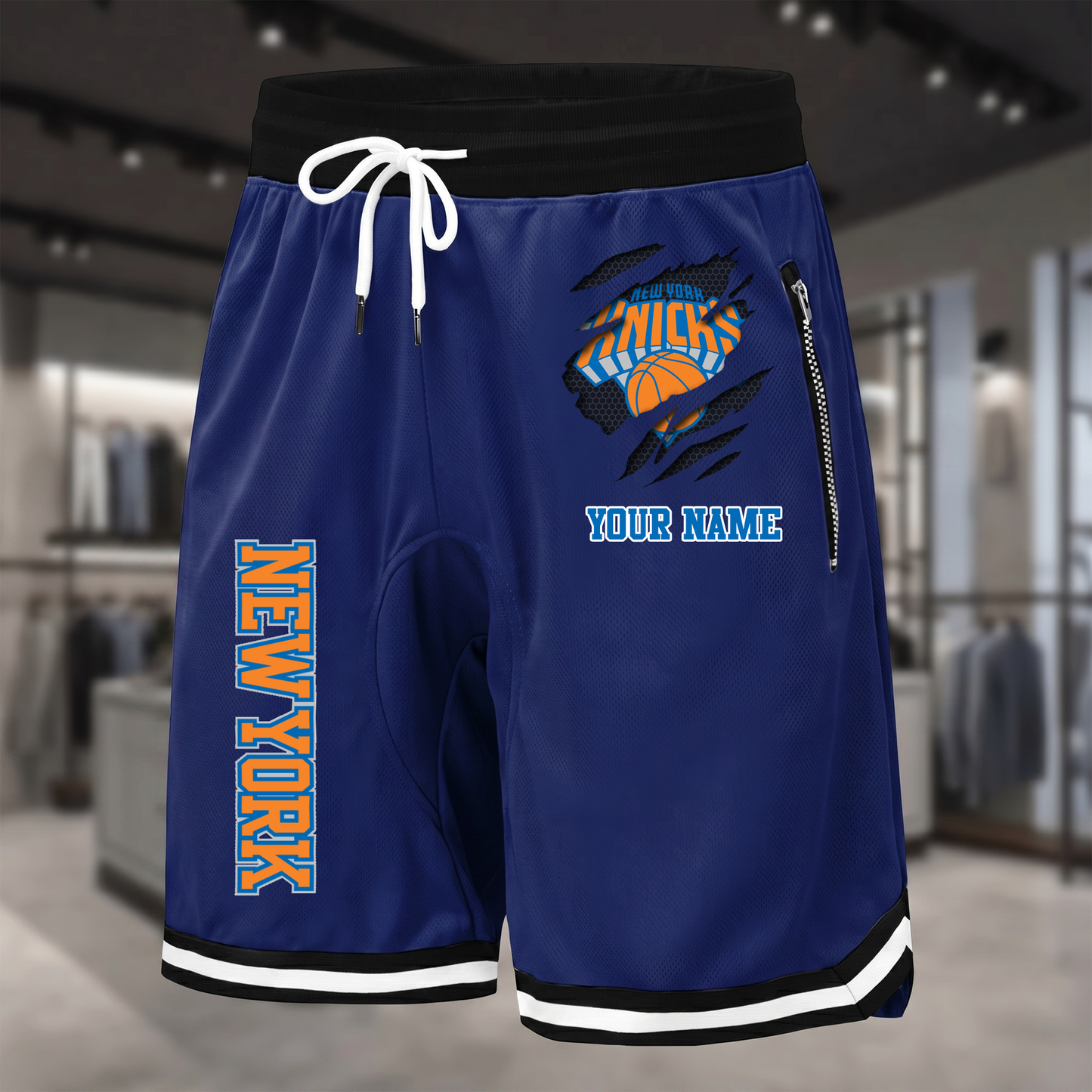 PREMIUM NBA X NYK Summer Fitness Breathable Basketball Shorts  NDT NTN 300526