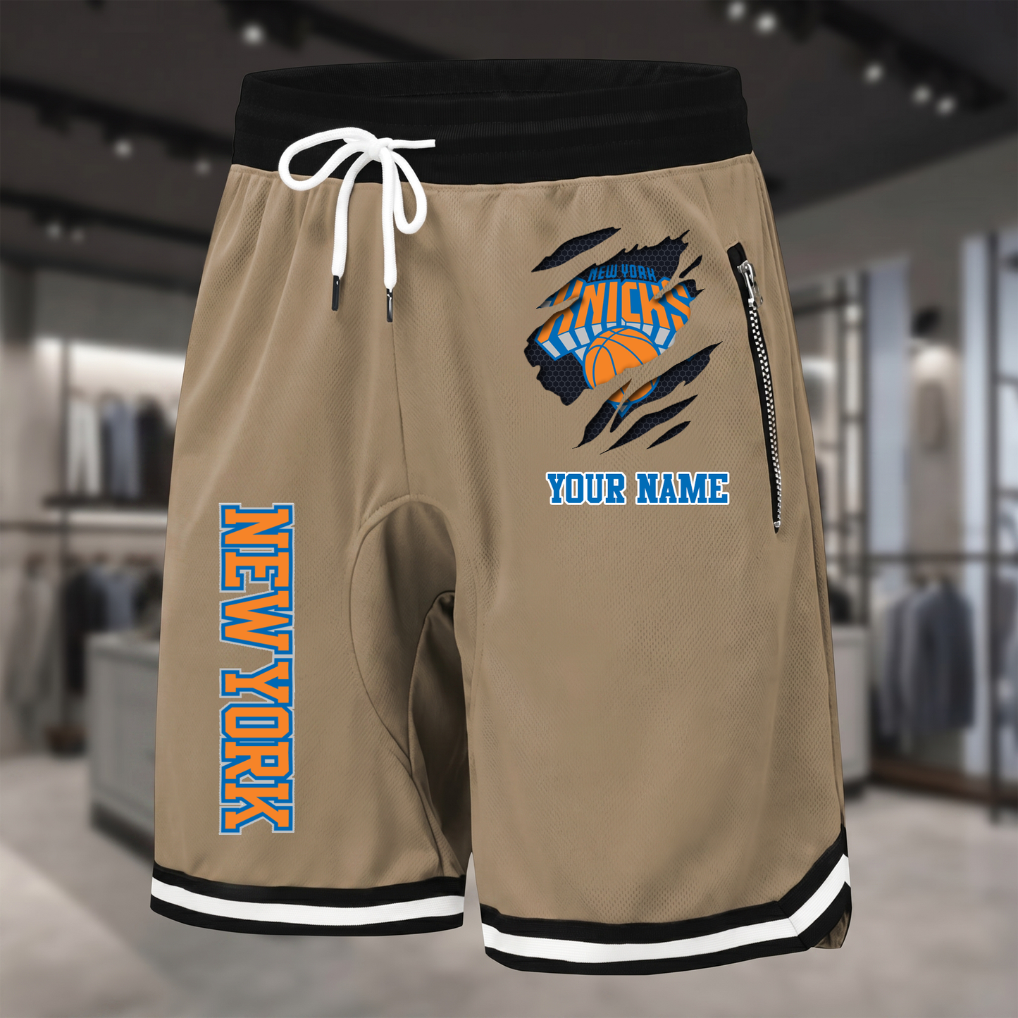 PREMIUM NBA X NYK Summer Fitness Breathable Basketball Shorts  NDT NTN 300526
