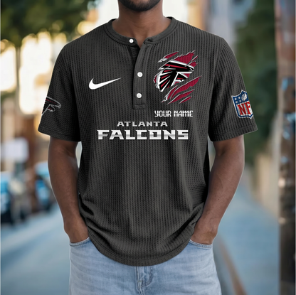 PREMIUM NFL  X  AF Crew neck button Henry Shirt Limited Editions NDT VHM 230426