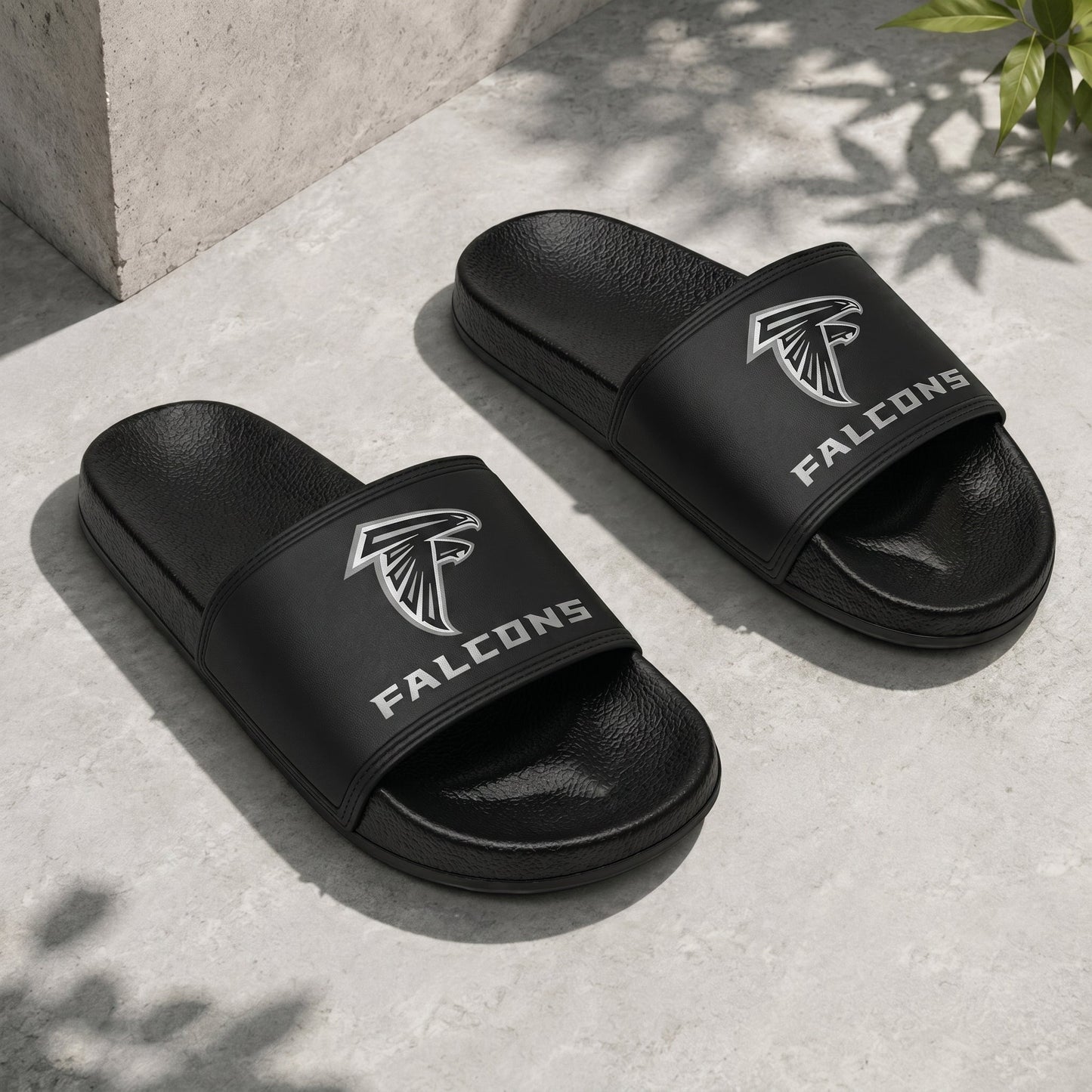 PREMIUM NFL X AF New Black Slippers All Size Custom Name FOR SUMMER HOLIDAY NDT VHM 160626