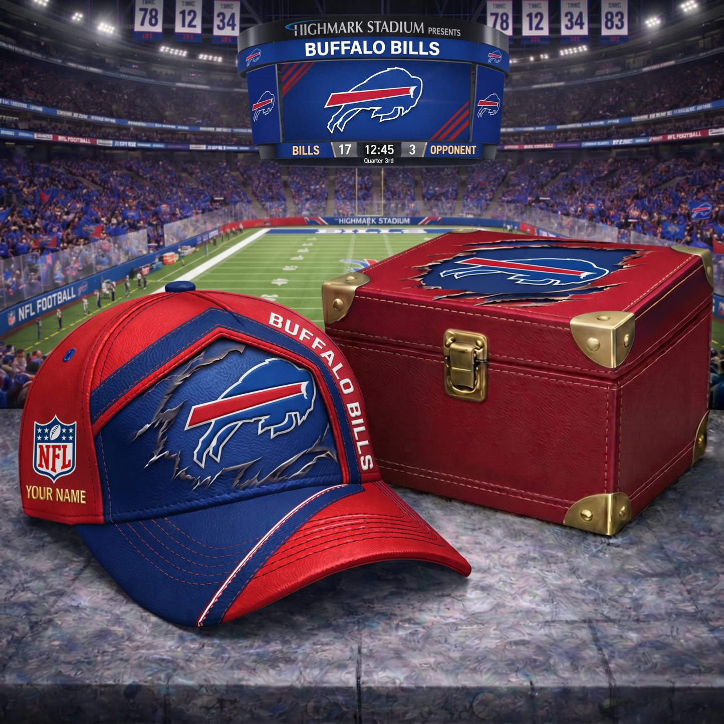 PREMIUM NFL X BB CRACK CUSTOME NAME HAT LIMITED EDITIONS NDT VHM 220426