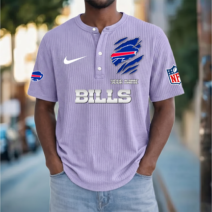 PREMIUM NFL  X  BB Crew neck button Henry Shirt Limited Editions NDT VHM 230426