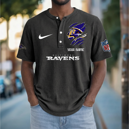 PREMIUM NFL  X  BR Crew neck button Henry Shirt Limited Editions NDT VHM 230426