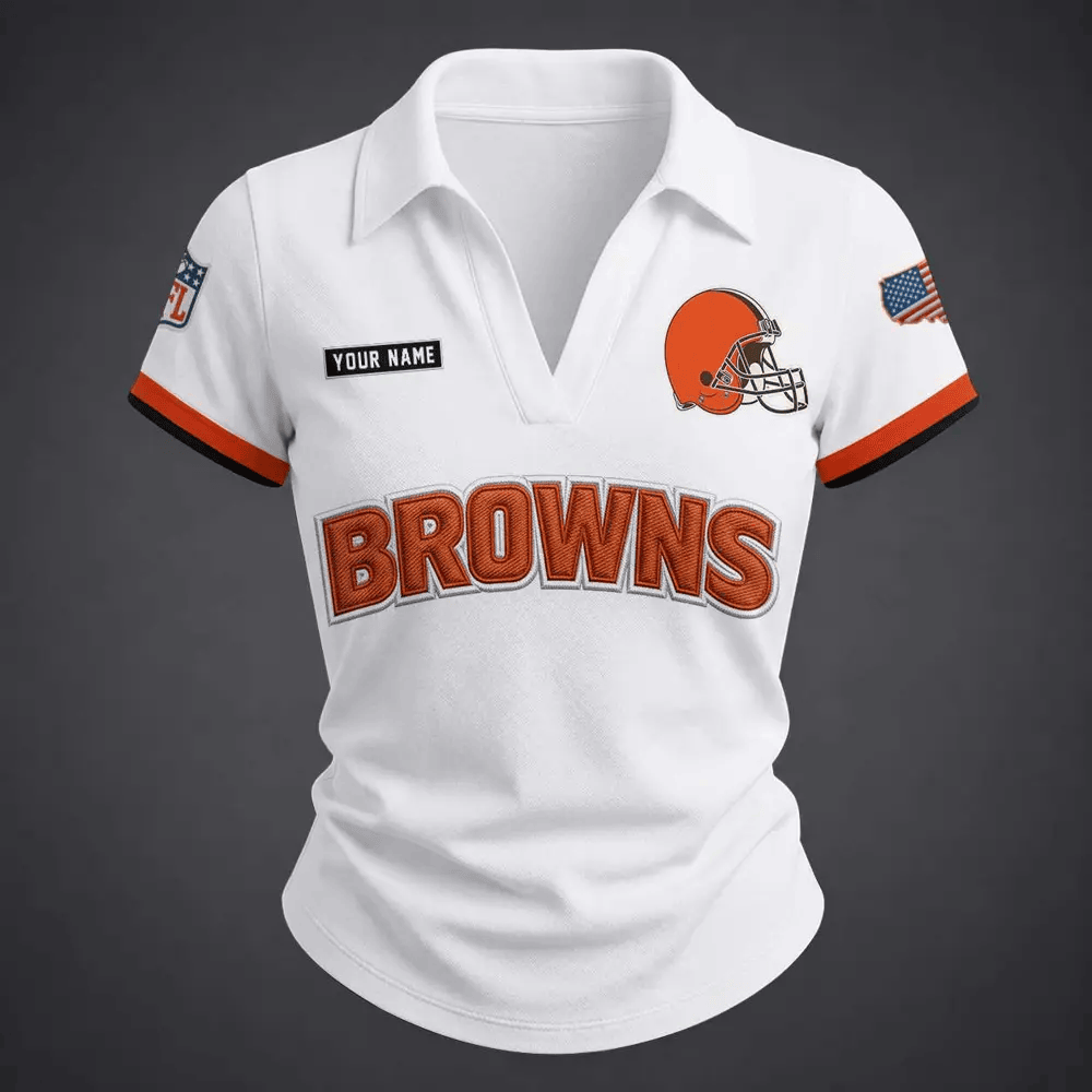 PREMIUM NFL X CLE Women�???s Collared Shirt FOR SUMMER HOLIDAY NDT VHM 090626