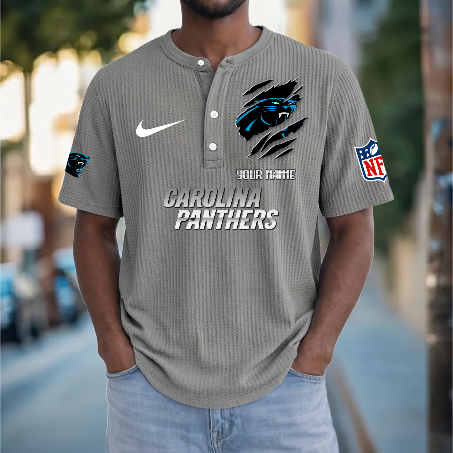 PREMIUM NFL  X  CP Crew neck button Henry Shirt Limited Editions NDT VHM 230426