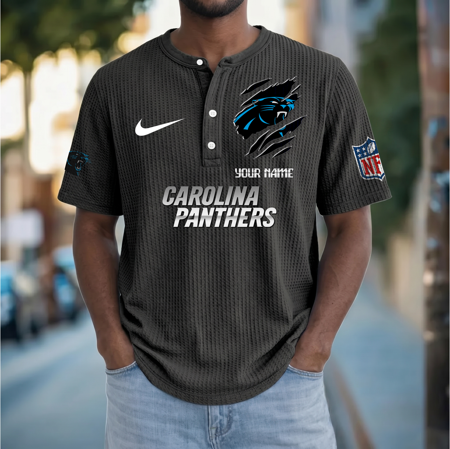 PREMIUM NFL  X  CP Crew neck button Henry Shirt Limited Editions NDT VHM 230426