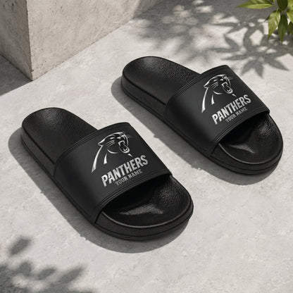 PREMIUM NFL X CP New Black Slippers All Size Custom Name FOR SUMMER HOLIDAY NDT VHM 160626