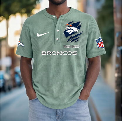 PREMIUM NFL  X  DB Crew neck button Henry Shirt Limited Editions NDT VHM 230426