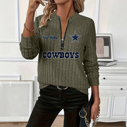 PREMIUM NFL X DC Women's knitted zipper long sleeves NDT LVH