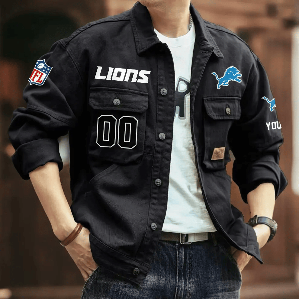 PREMIUM NFL X DL Men's Denim Autumn Jackets NDT VHM 090626