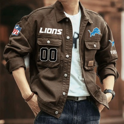 PREMIUM NFL X DL Men's Denim Autumn Jackets NDT VHM 090626