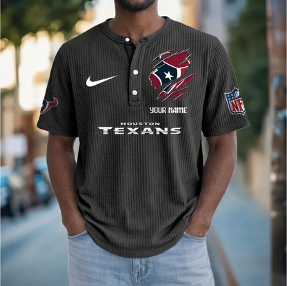 PREMIUM NFL  X  HT Crew neck button Henry Shirt Limited Editions NDT VHM 230426