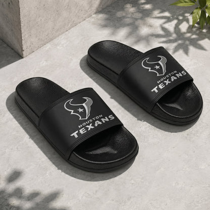 PREMIUM NFL X HT New Black Slippers All Size Custom Name FOR SUMMER HOLIDAY NDT VHM 160626