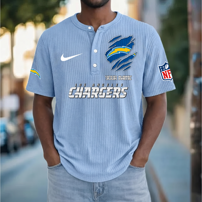 PREMIUM NFL  X  LAC Crew neck button Henry Shirt Limited Editions NDT VHM 230426