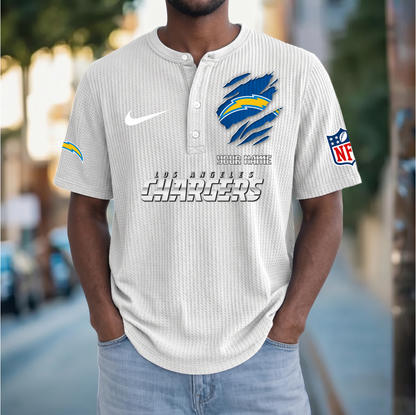 PREMIUM NFL  X  LAC Crew neck button Henry Shirt Limited Editions NDT VHM 230426