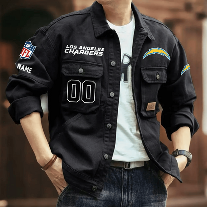 PREMIUM NFL X LAC Men's Denim Autumn Jackets NDT VHM 090626