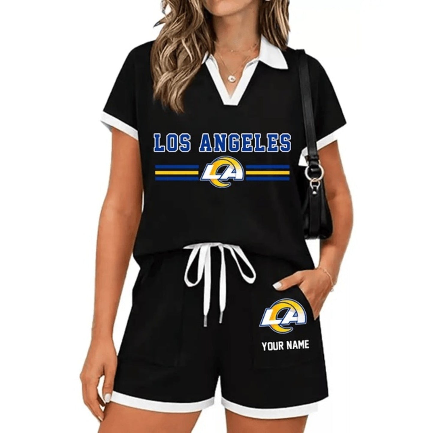 PREMIUM NFL X LAR Retro Athletic Contrast Polo Set FOR SUMMER HOLIDAY NDT NHM 100626