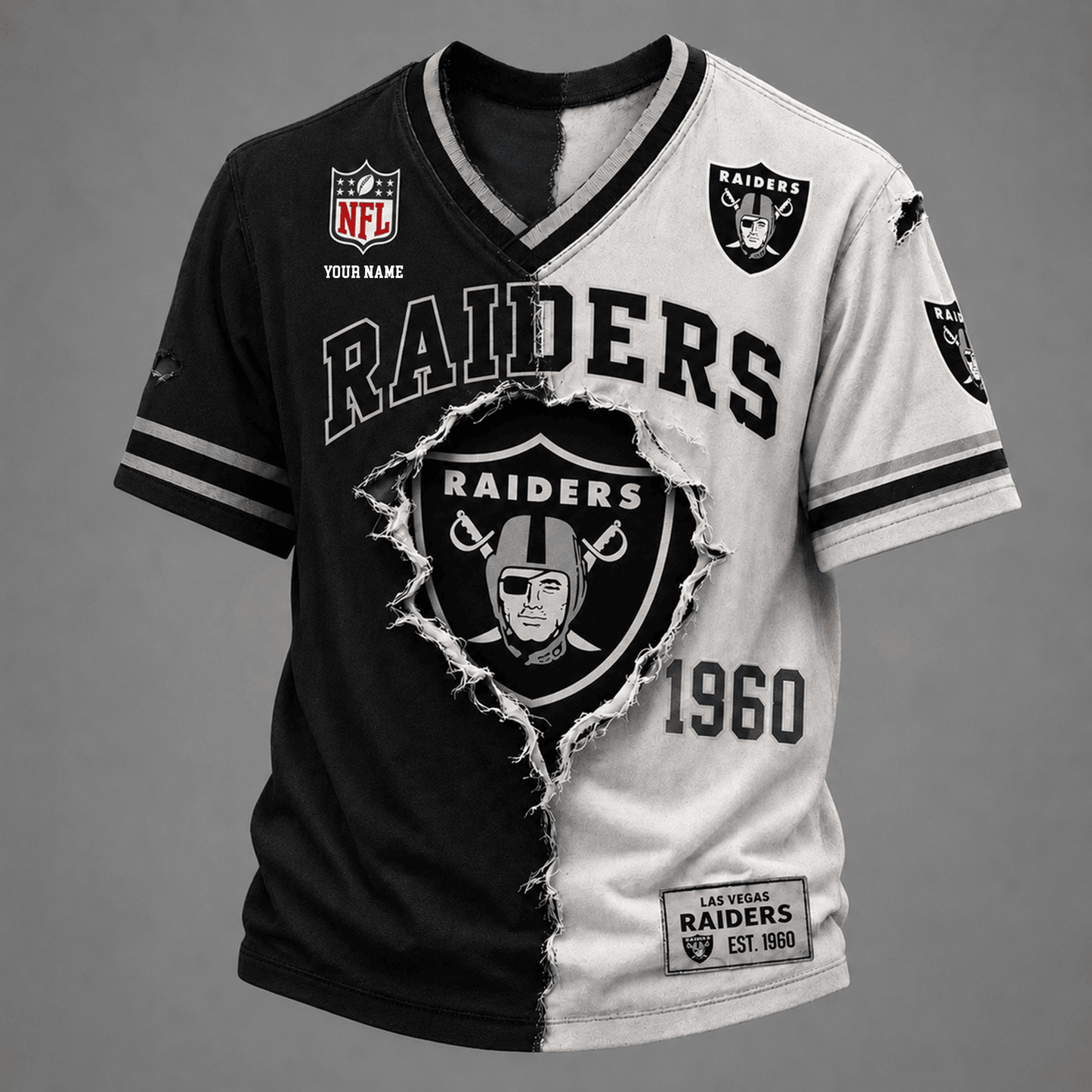 PREMIUM NFL X LVR GAME DAY  V-Neck T Shirt FOR SUMMER HOLIDAY NDT VHM 050626