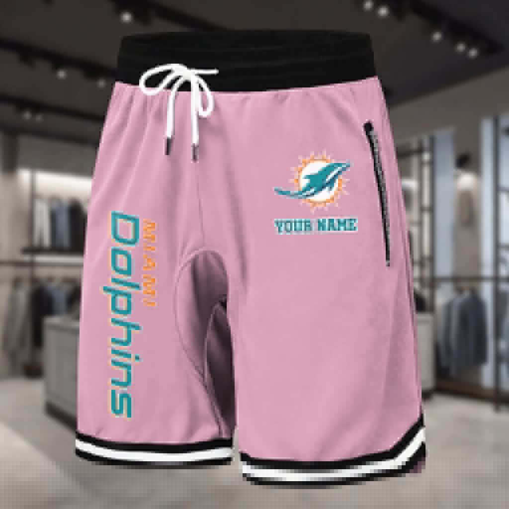 PREMIUM NFL X MIA Summer Fitness Breathable Basketball Shorts NDT LVH 230426