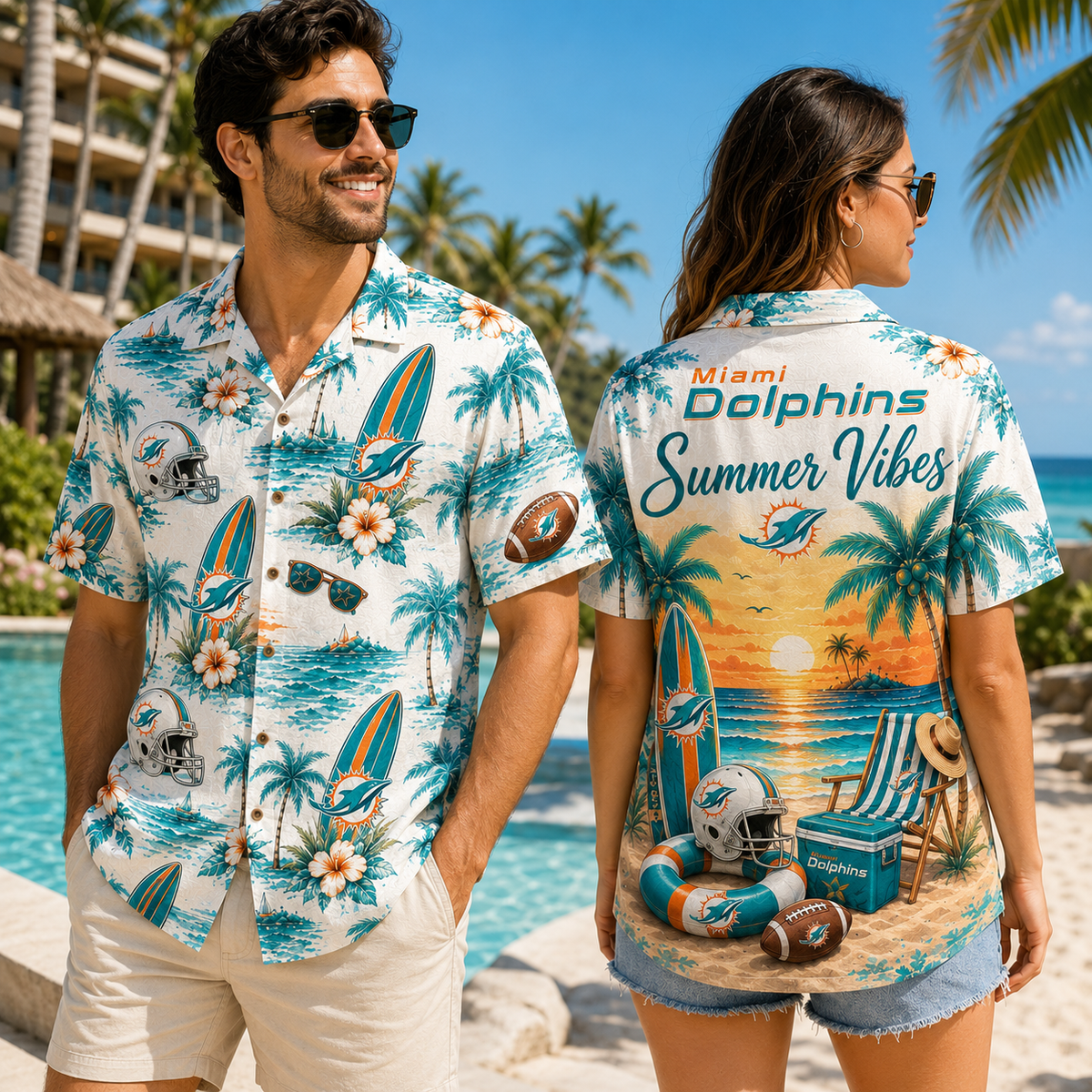 PREMIUM NFL X MIA Summer Vibes Premium Hawaiian Shirt Limited Edition NDT NHM 100626