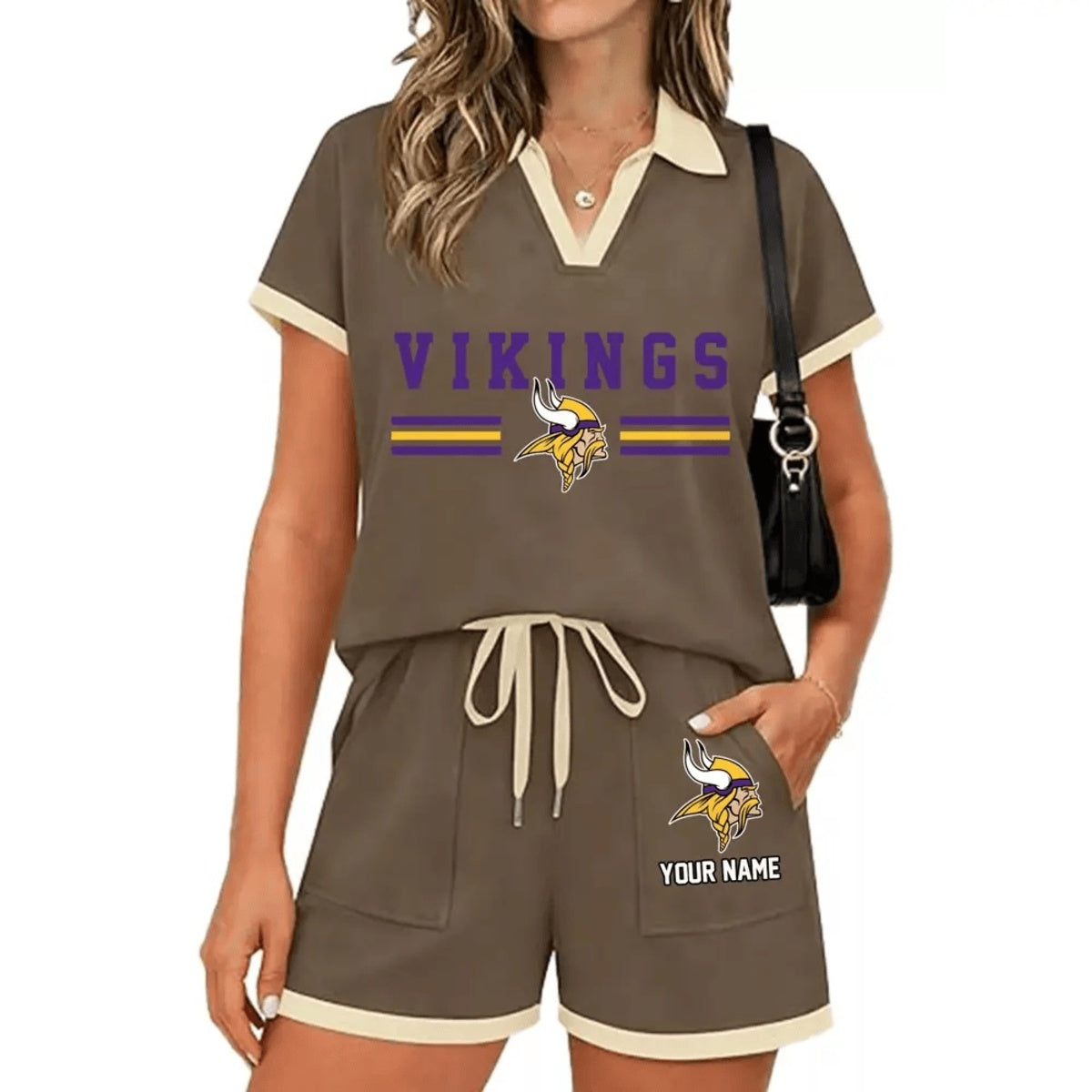 PREMIUM NFL X MIN Retro Athletic Contrast Polo Set FOR SUMMER HOLIDAY NDT NHM 100626