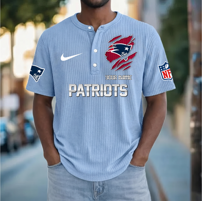 PREMIUM NFL  X  NEP Crew neck button Henry Shirt Limited Editions NDT VHM 230426