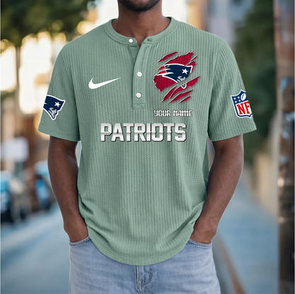 PREMIUM NFL  X  NEP Crew neck button Henry Shirt Limited Editions NDT VHM 230426