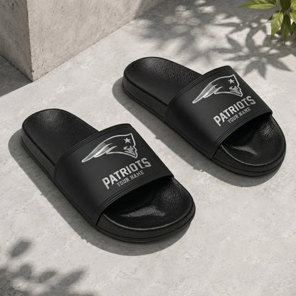 PREMIUM NFL X NEP New Black Slippers All Size Custom Name FOR SUMMER HOLIDAY NDT VHM 160626
