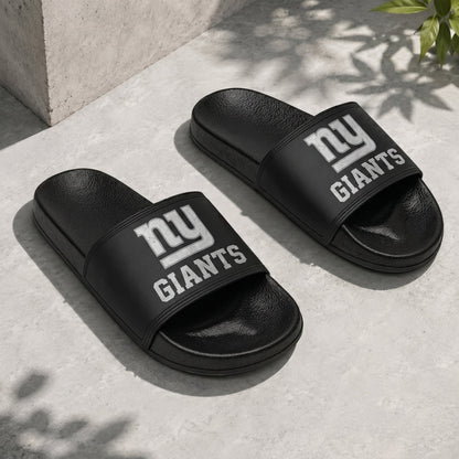 PREMIUM NFL X NYG New Black Slippers All Size Custom Name FOR SUMMER HOLIDAY NDT VHM 160626