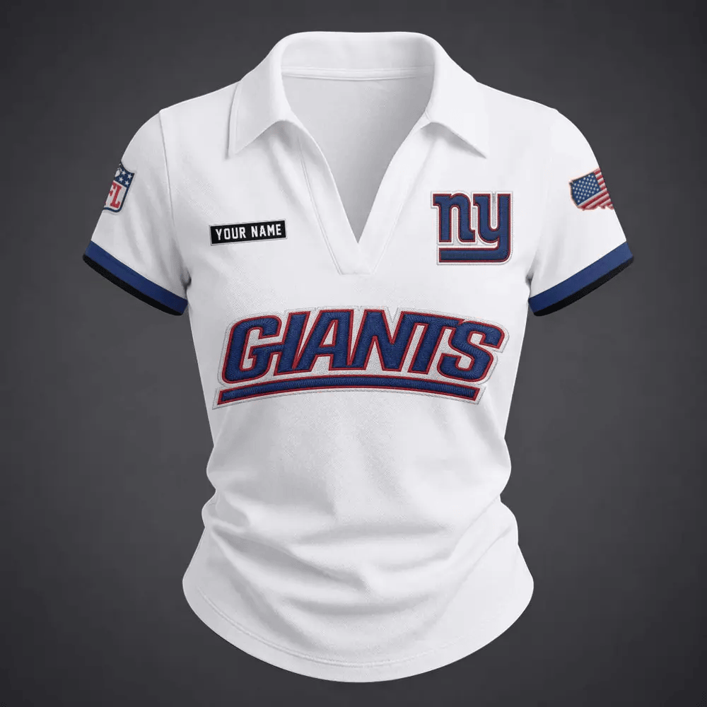 PREMIUM NFL X NYG Women�???s Collared Shirt FOR SUMMER HOLIDAY NDT VHM 090626