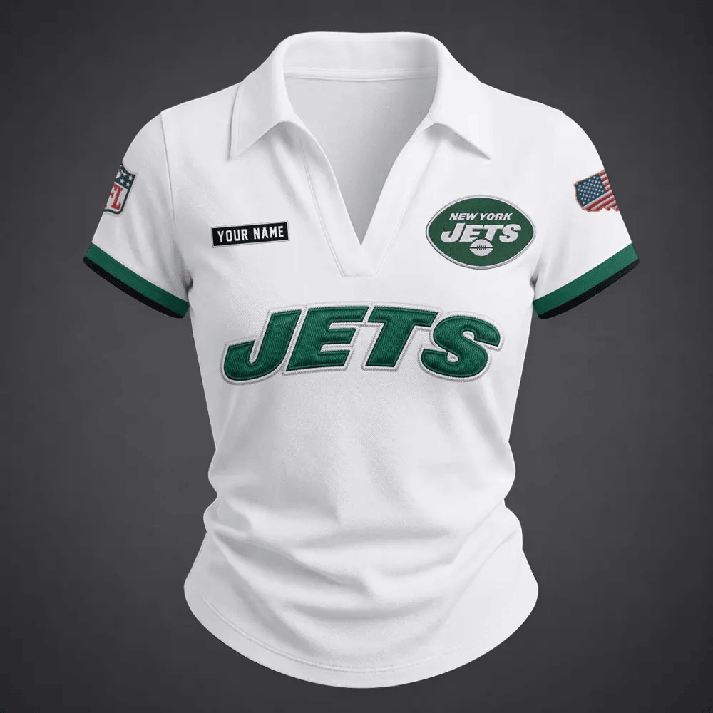 PREMIUM NFL X NYJ Women�???s Collared Shirt FOR SUMMER HOLIDAY NDT VHM 090626