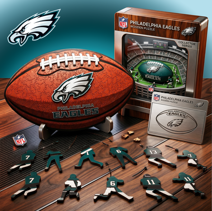 PREMIUM NFL X PE 3D Platinum Wooden Puzzle  Gift For Fan Limited Editions NDT VHM 030626