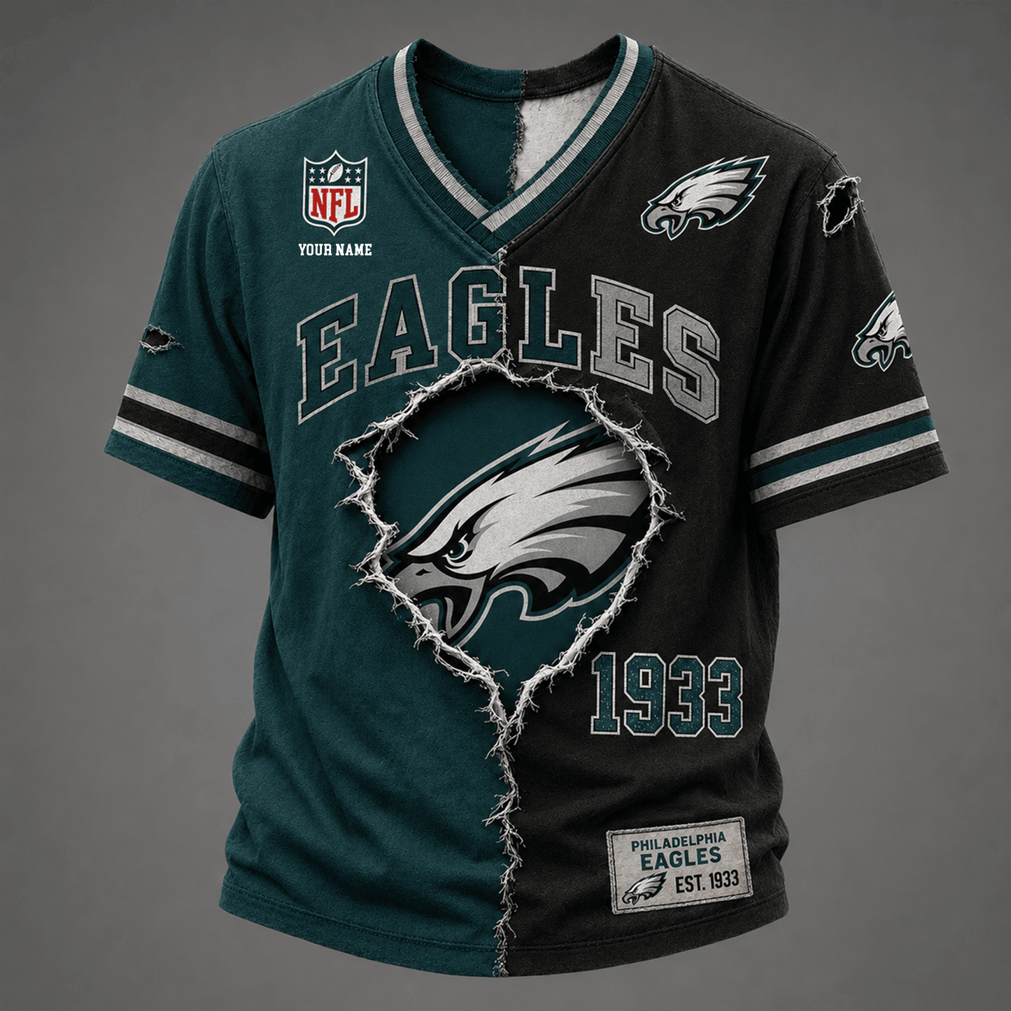 PREMIUM NFL X PE GAME DAY  V-Neck T Shirt FOR SUMMER HOLIDAY NDT VHM 050626