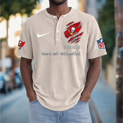PREMIUM NFL  X  TBB Crew neck button Henry Shirt Limited Editions NDT VHM 230426