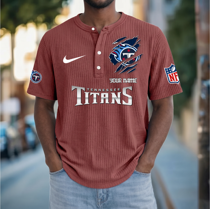 PREMIUM NFL  X  TT Crew neck button Henry Shirt Limited Editions NDT VHM 230426