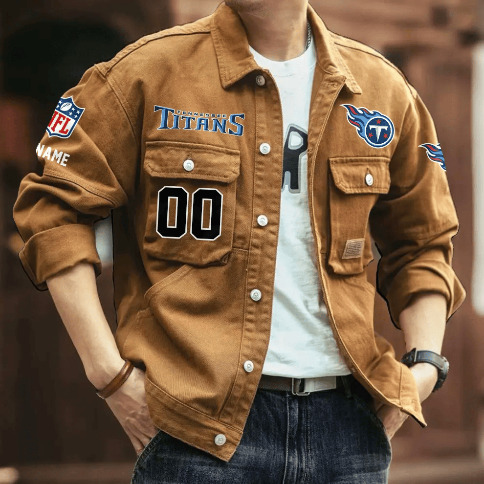 PREMIUM NFL X TT Men's Denim Autumn Jackets NDT VHM 090626