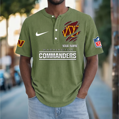 PREMIUM NFL  X  WC Crew neck button Henry Shirt Limited Editions NDT VHM 230426