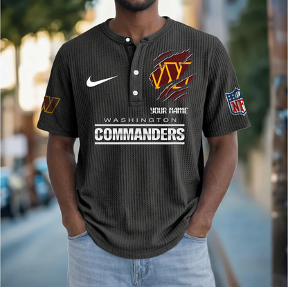 PREMIUM NFL  X  WC Crew neck button Henry Shirt Limited Editions NDT VHM 230426