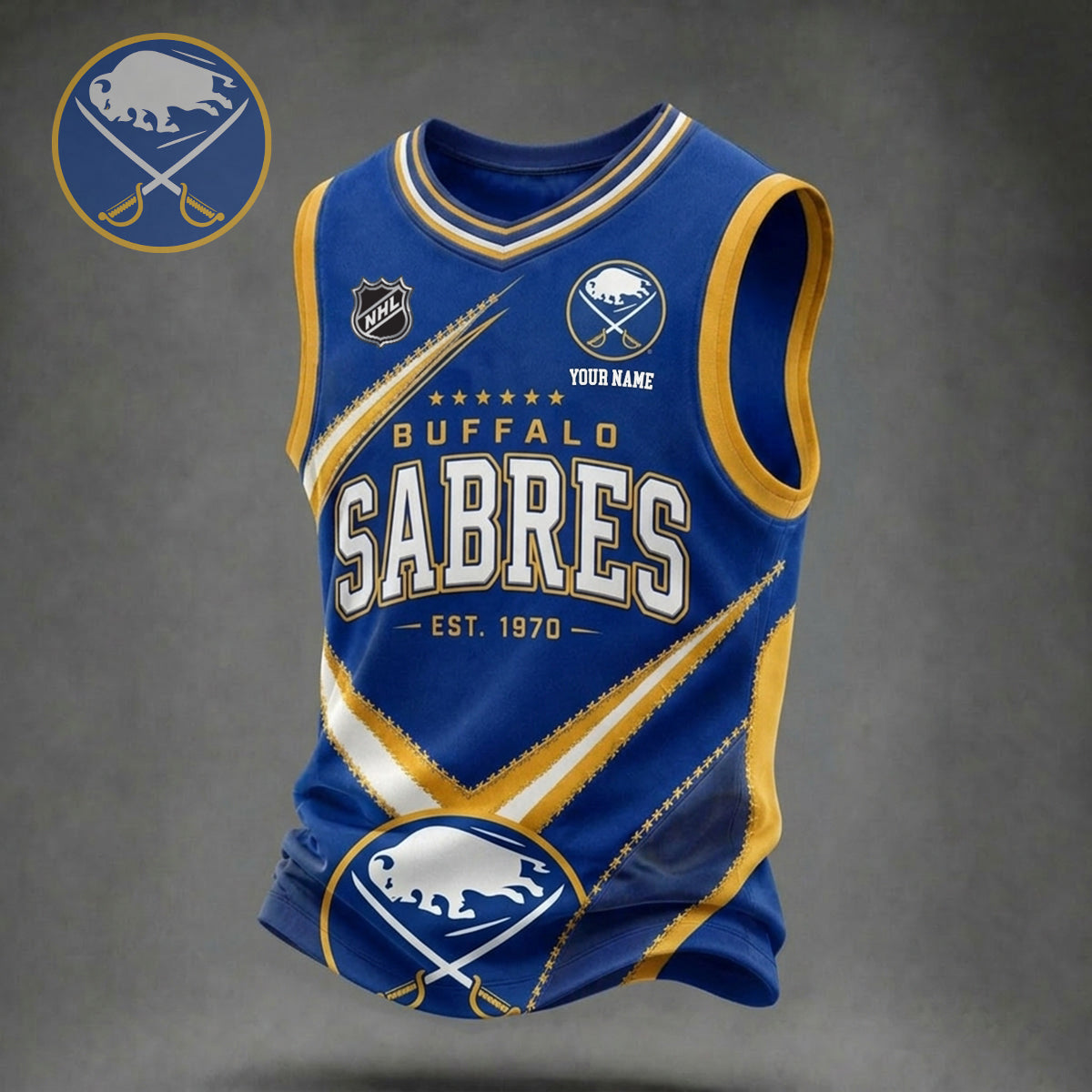 PREMIUM NHL X BS Game Day V-Neck Tank Top Custome Shirt NDT NHM 060626