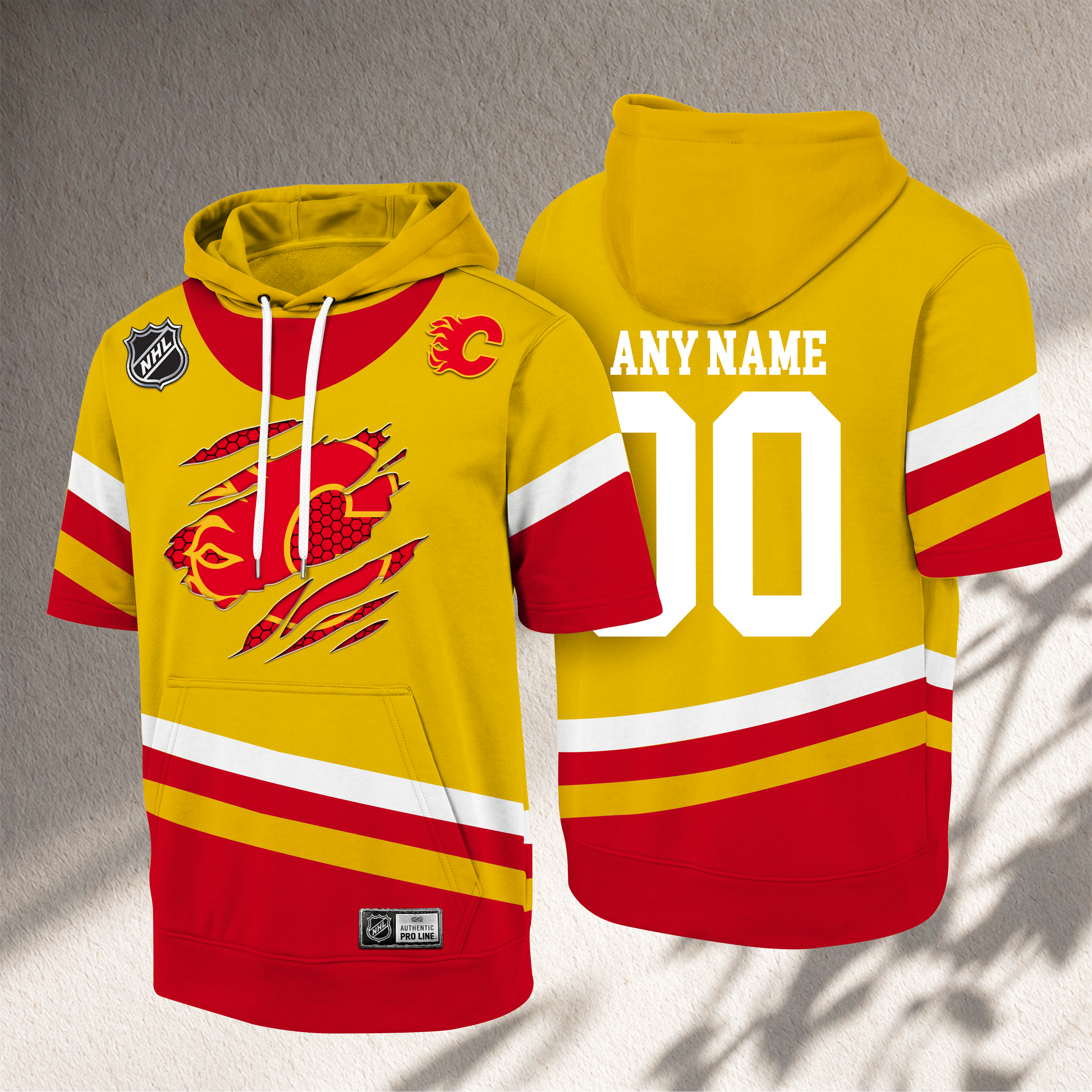 PREMIUM NHL X CF CRACK Short Sleeve Hoodie SHIRT NDT VHM 150526