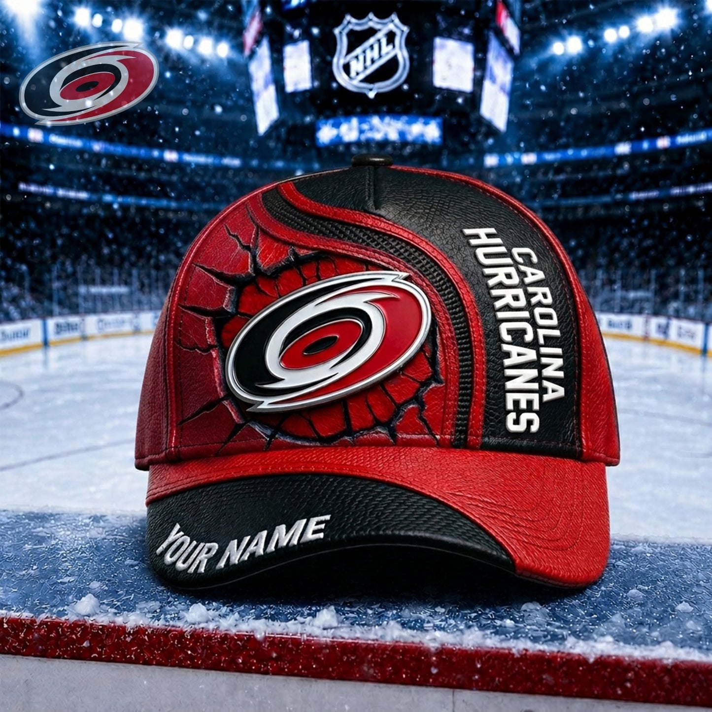 PREMIUM NHL X CH Embroidered Hockey Custom Name HAT NDT NHM 250526