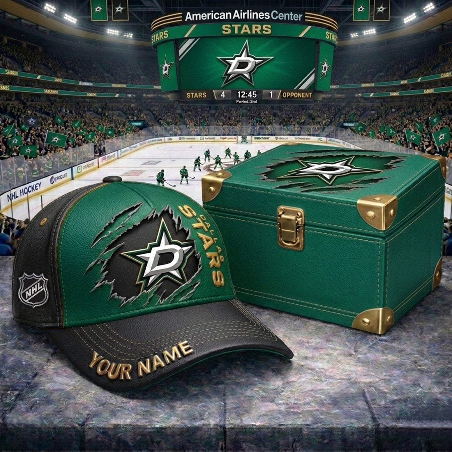 PREMIUM NHL X DS CRACK CUSTOM NAME HAT NDT NHM 160426