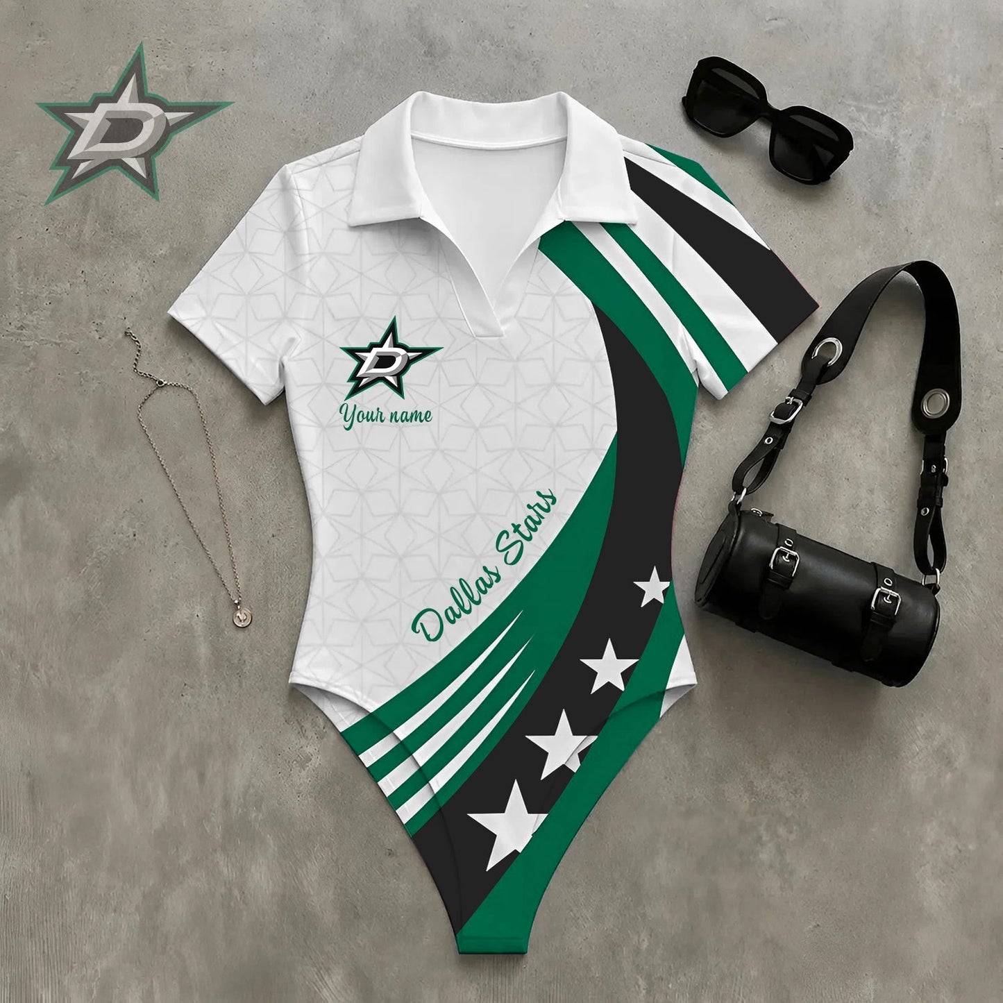 PREMIUM NHL X DS Women�???s Slim-Fit V-Neck Polo Bodysuit NDT NHM 270526