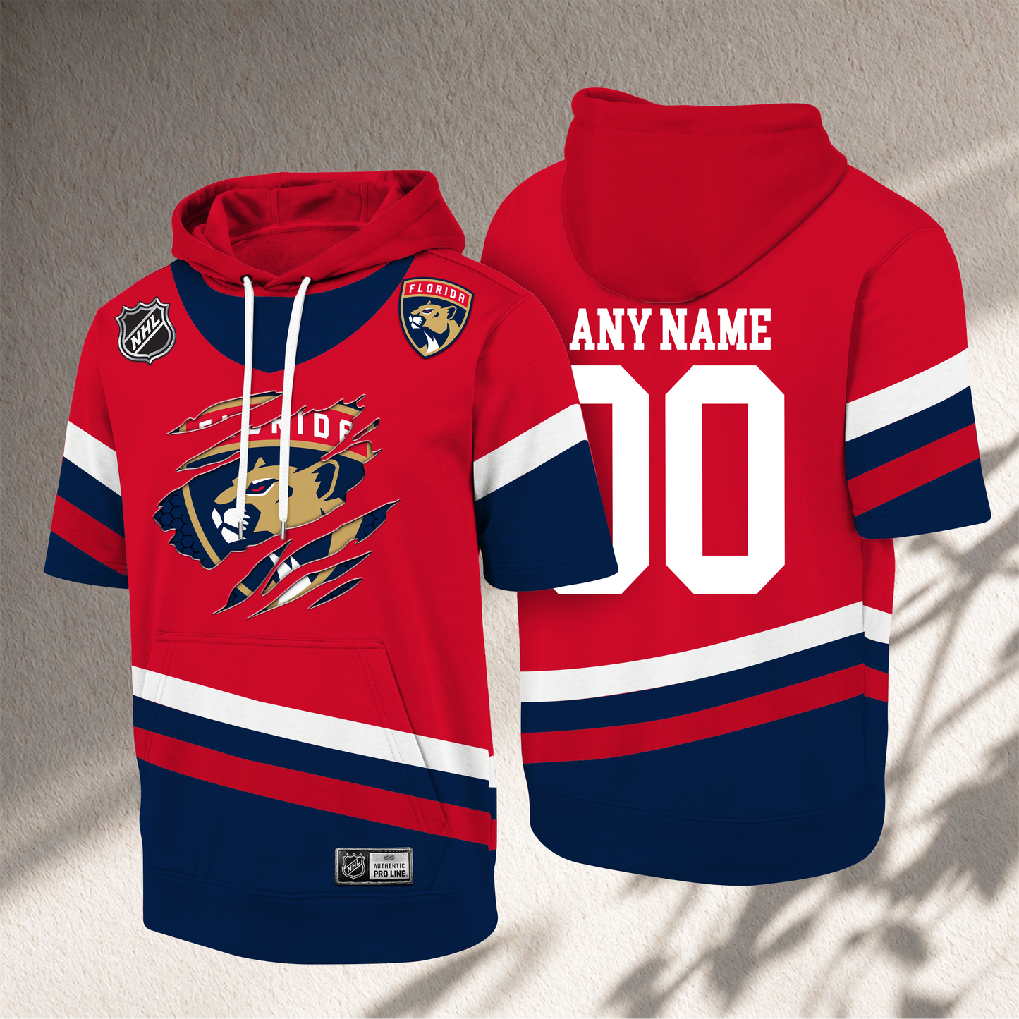 PREMIUM NHL X FP CRACK Short Sleeve Hoodie SHIRT NDT VHM 150526