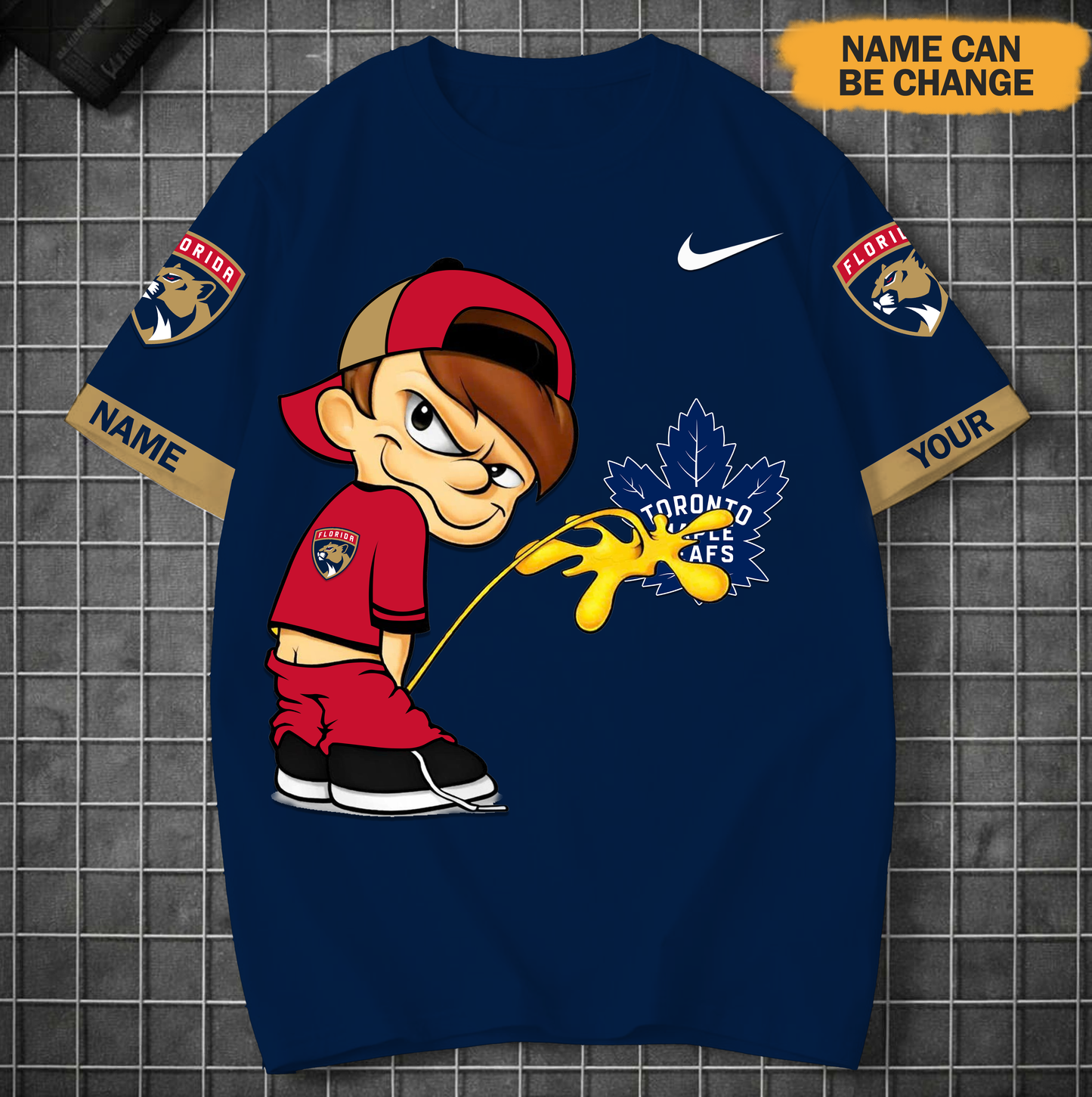 PREMIUM NHL X FP Funny Peeing Boy New Tshirt Custom Name NDT VHM 160426