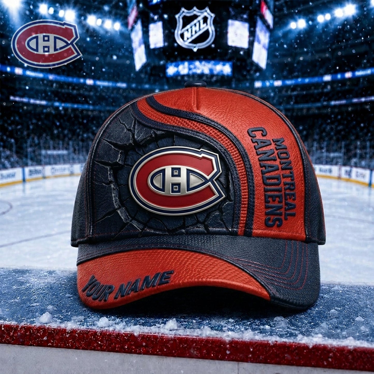 PREMIUM NHL X MC Embroidered Hockey Custom Name HAT NDT NHM 250526