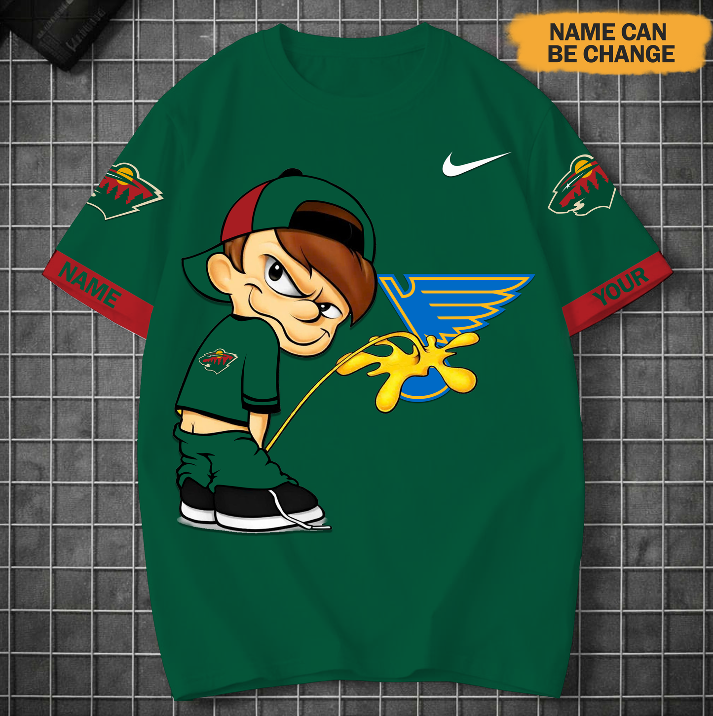 PREMIUM NHL X MW Funny Peeing Boy New Tshirt Custom Name NDT VHM 160426