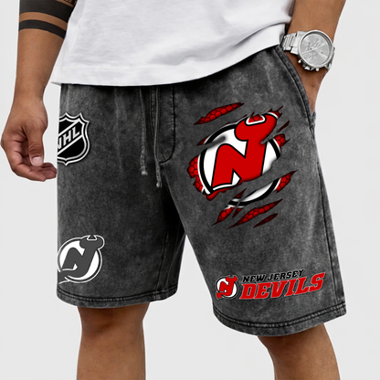 PREMIUM NHL X NJD WASH SHORTS FOR SUMMER HOLIDAY NDT VHM  070426